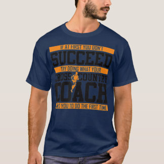 T-shirt Cross Country Coach piste cadeau de course pour ho