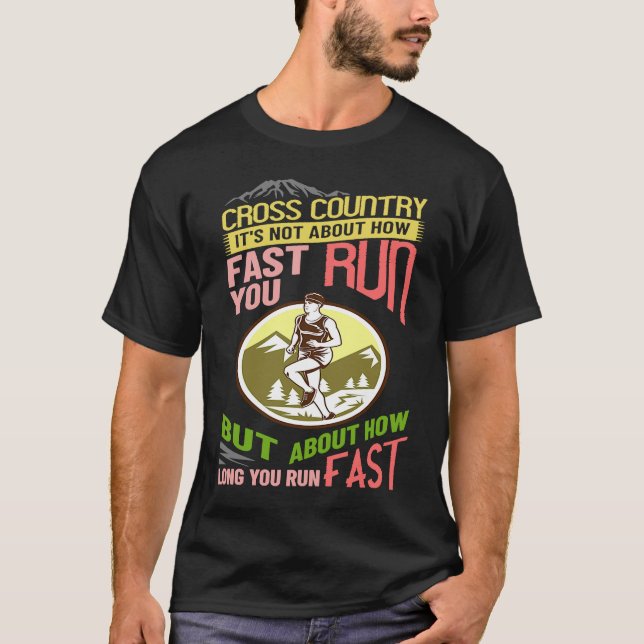 T-shirt Cross Country Running XC Run Race Coach (Devant)