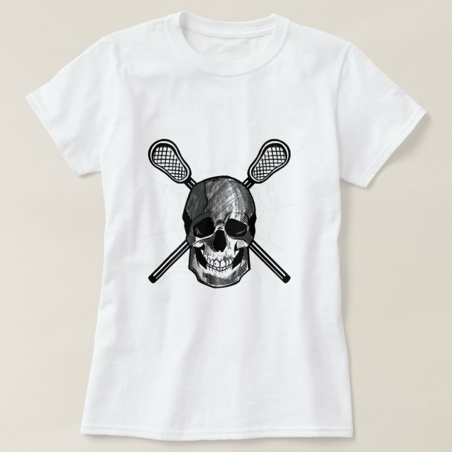 T-shirt Crosse Crâne Laze Costume d'Halloween Squelette Cr (Design devant)
