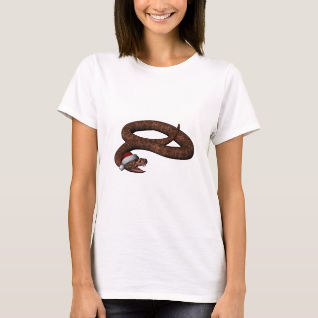 T-shirt Crotale Avec Le Chapeau Du Père Noël (Devant)