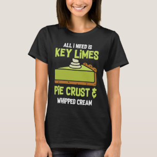 T-shirt Croûte de tarte aux citrons verts clés et crème fo