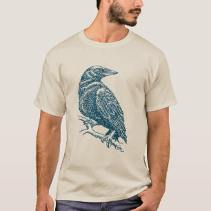 T-shirt Crow v2 - Océan bleu