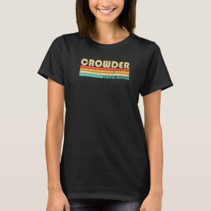 T-shirt Crowder Nom de famille Retro Vintage 80s 90s Anniv