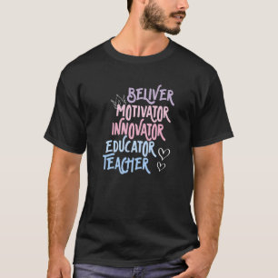 T-shirt Croyant Motivateur Innovateur Éducateur Enseignant