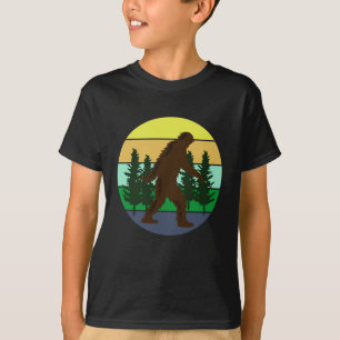 T-shirt Croyant Sasquatch   Bigfoot Vintage Sunset  