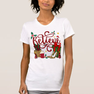 T-SHIRT CROYEZ AVEC LES FEMMES PRÉSENTE CHAUSSURES CACAO