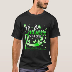 T-shirt Croyez En La Sensibilisation Aux Handicap Cerveau 