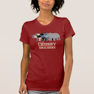T-shirt Croyez en licorne rose drôle de rose potelé de