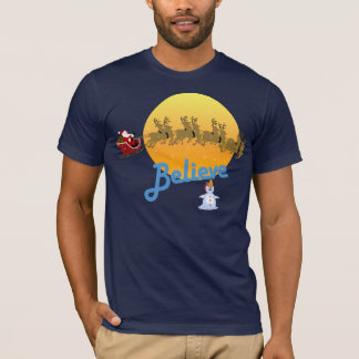 T-shirt Croyez en père noël