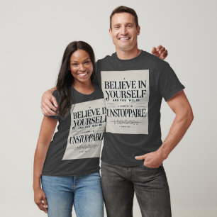 T-shirt Croyez en vous - Motivation inarrêtable