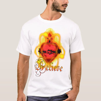 T-shirt Croyez le coeur sacré