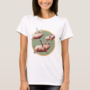T-shirt Croyez-le ou non - Flying Pigs