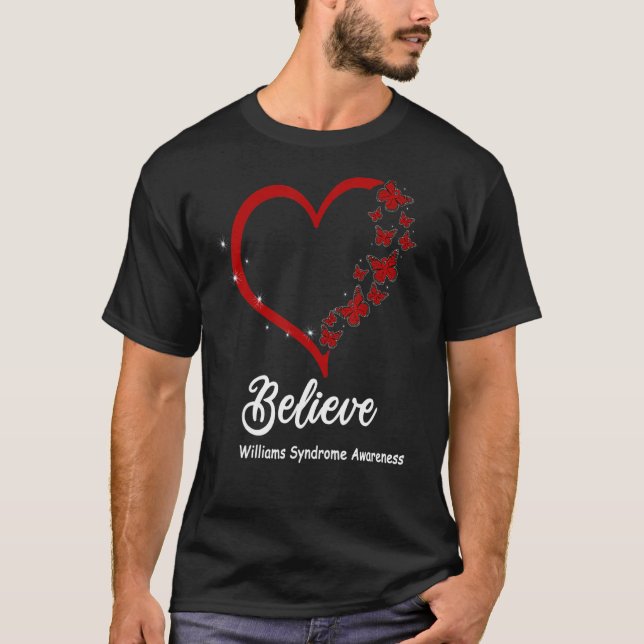 T-shirt Croyez le syndrome de williams Sensibilisation, pa (Devant)