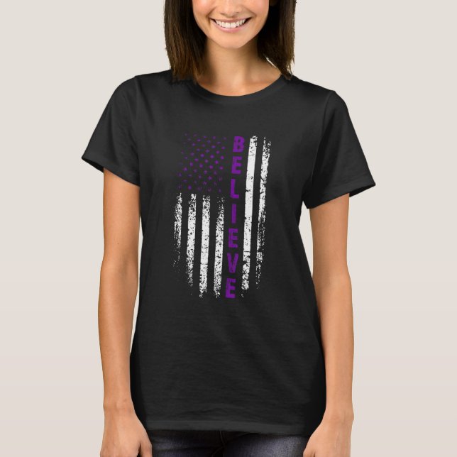 T-shirt Croyez Octobre Mois de sensibilisation à la violen (Devant)