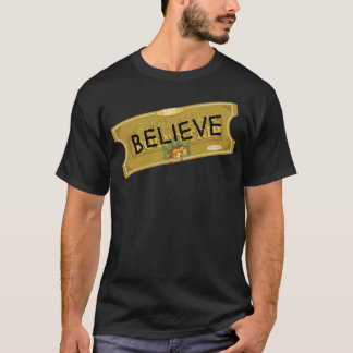 T-shirt Croyez Polar Express Père Noël Billet Sticker