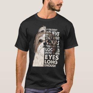 T-shirt Croyez Qu'Ils Ont Des Âmes Vintages Chih Tzu Visag
