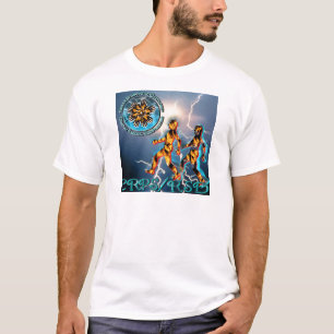 T-shirt CRP/tempête bleue T-Shir de foudre et turquoise d