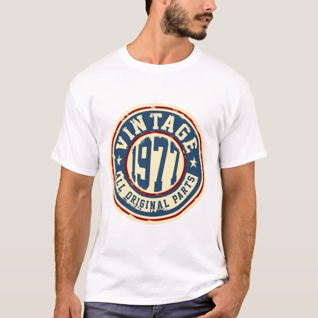 T-shirt Cru 1977 toutes les pièces d'original (Devant)
