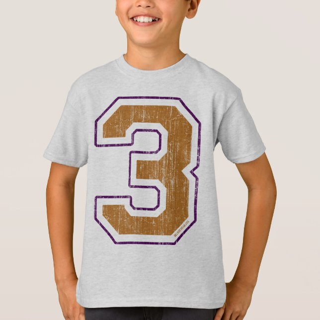 T-shirt Cru #3 (or et bleu) (Devant)