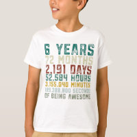 Cru 6 années de 6ème d'anniversaire anniversaire