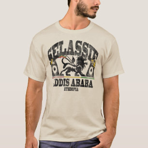 T-shirt Cru de système de son de Haile Selassie I Addis