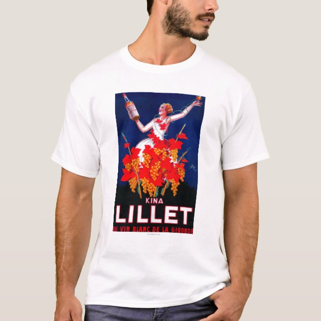 T-shirt Cru PosterEurope de Lillet de kinas (Devant)