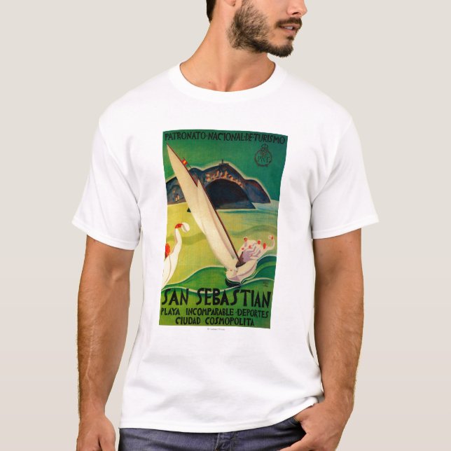 T-shirt Cru PosterEurope de San Sebastian (Devant)