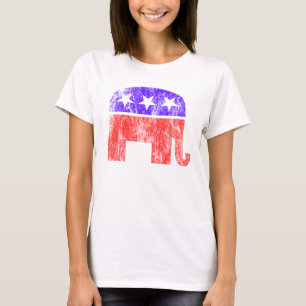 T-shirt Cru républicain d'éléphant