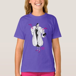T-shirt Cruela de Vil Accessoires Magenta