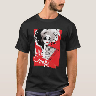 T-shirt Cruella  Collage Cruella du modèle de mode