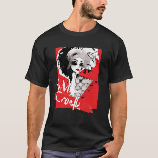 T-shirt Cruella| Collage Cruella du modèle de mode