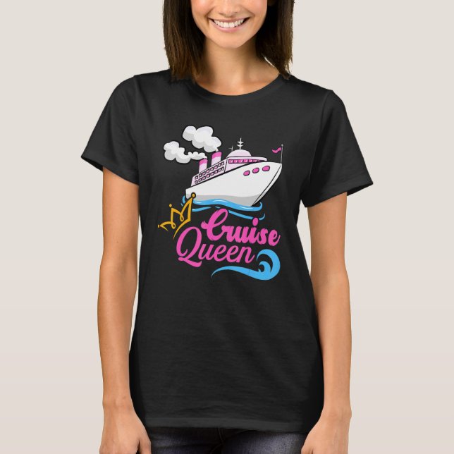 T-shirt Cruise Ship Cruise Queen (Devant)