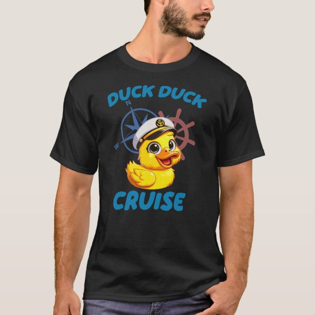T-shirt Cruise Ship Happy Cruise Time For Family Duck Duck (Devant)