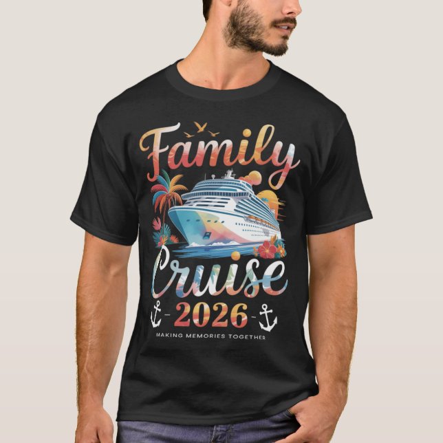 T-shirt  Cruise Squad 2026 Family Group Matching Summer  (Devant)