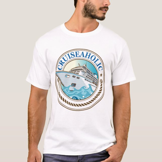 T-shirt Cruiseaholic Cruise Navire Vacances Croisière Love (Devant)