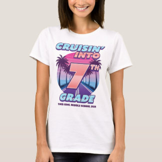 T-shirt Cruisin’ Back to School 7th Girl's (Bigger Sizes)