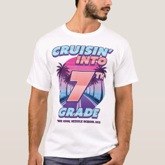 T-shirt Cruisin’ Back to School 7th Grade (Bigger Sizes)