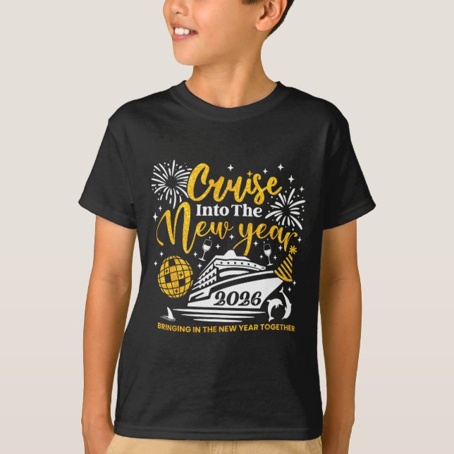 T-shirt Cruising Into The New Year 2026 Happy New Year 202 (Devant)