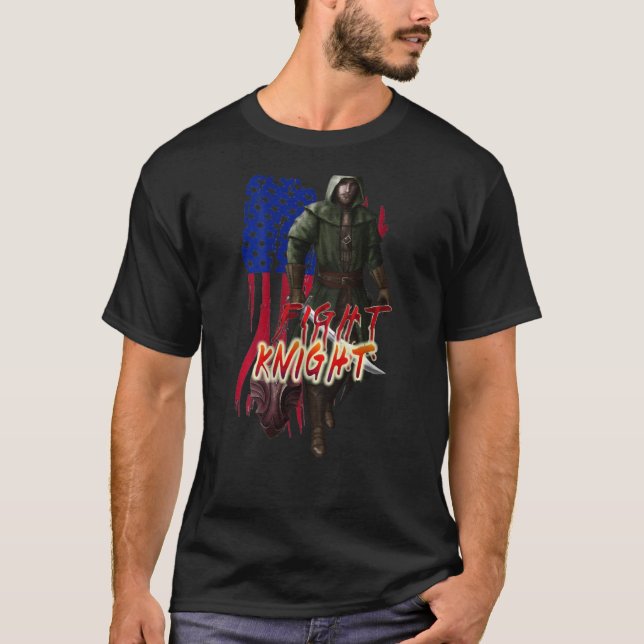 T-shirt Crusader I Fear No Evil Knight Templar Warrior Of  (Devant)