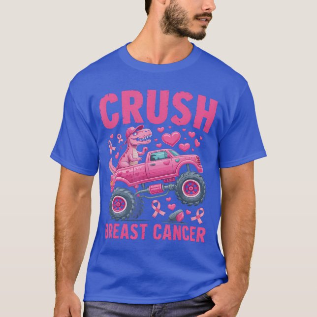 T-shirt Crush Breast Cancer Awareness Monsterruckoddler Bo (Devant)