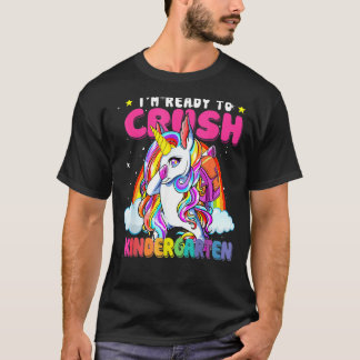 T-shirt Crush Kindergarten Dabbing Unicorn Back To School 