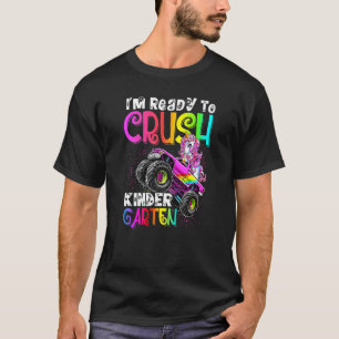 T-shirt Crush Kindergarten Unicorn Monster Truck Retour À 