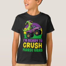 Crush Mardi Gras Monster Truck Dinosaur t rex Todd