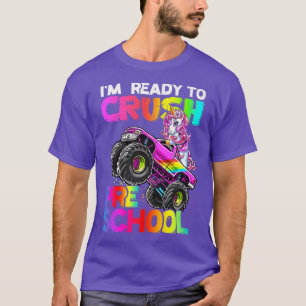 T-shirt Crush Preschool Unicorn Monster Truck Back to Scho