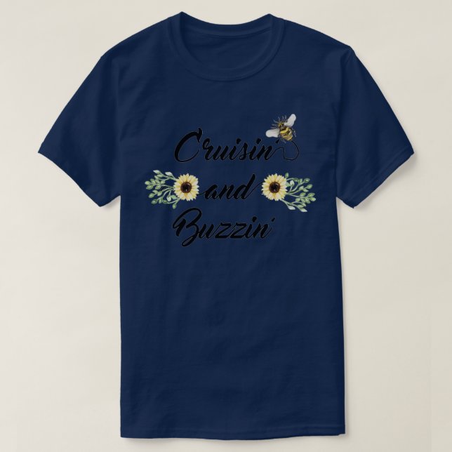 T-shirt Cruzzin et Buzzin Bees et Sunflower (Design devant)