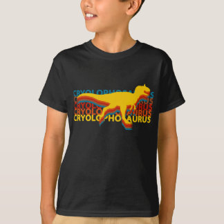 T-shirt Cryolophosaurus Dinosaures Vintage
