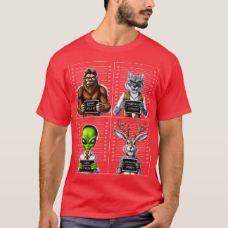 T-shirt Cryptids Mugshot