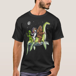T-shirt Cryptids Riding Loch Ness Monster