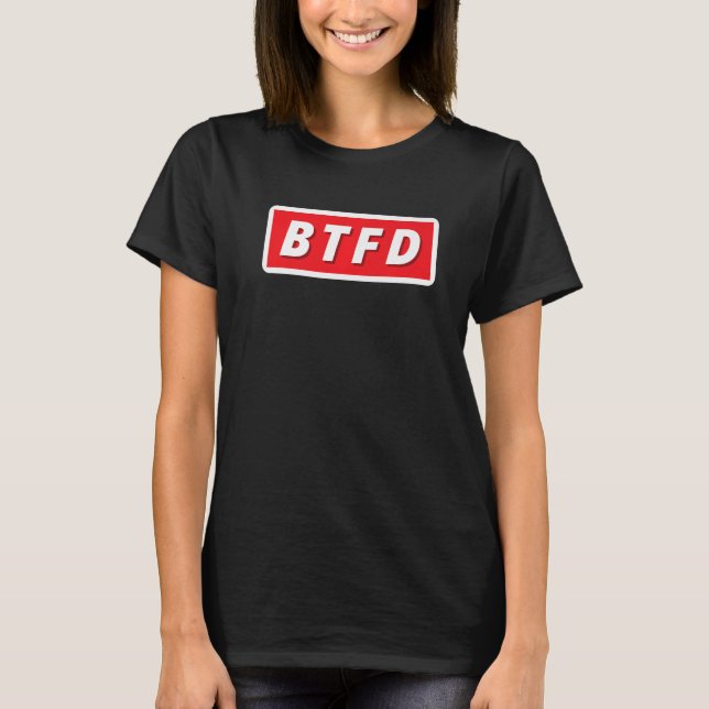 T-shirt Crypto Acheter Le Bitcoin BTFD BTFD NFT Cryptomonn (Devant)