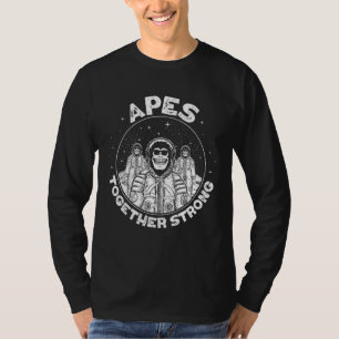 T-shirt Crypto Ape Ensemble Fortement Ape À La Lune
